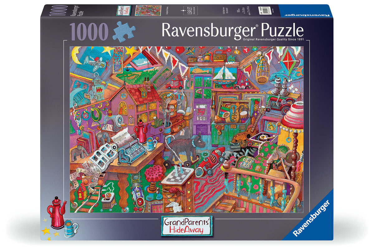 2D пазл Чердак, 1000 деталей Ravensburger
2D пазл Чердак, 1000 деталей Ravensburger