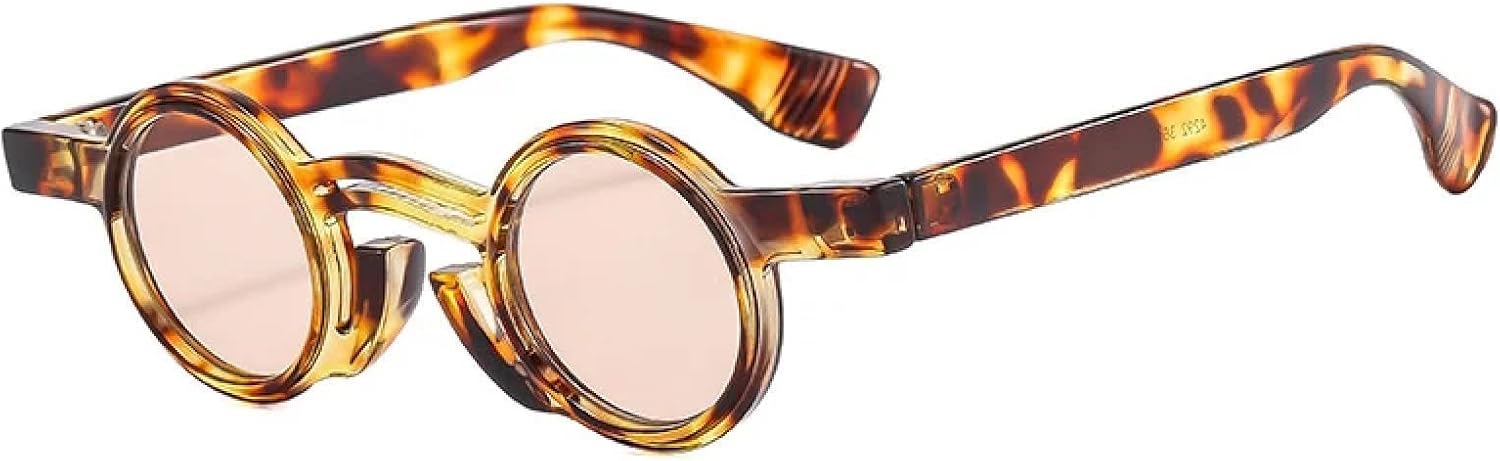 Солнцезащитные очки с защитой от УФ-излучения UV400 | Маленькие круглые панк-очки для женщин и мужчин, двухцветные, для занятий спортом на открытом воздухе и вождения DSVIGF, Leopard Champagne
Солнцезащитные очки с защитой от УФ-излучения UV400 | Маленькие круглые панк-очки для женщин и мужчин, двухцветные, для занятий спортом на открытом воздухе и вождения DSVIGF, Leopard Champagne