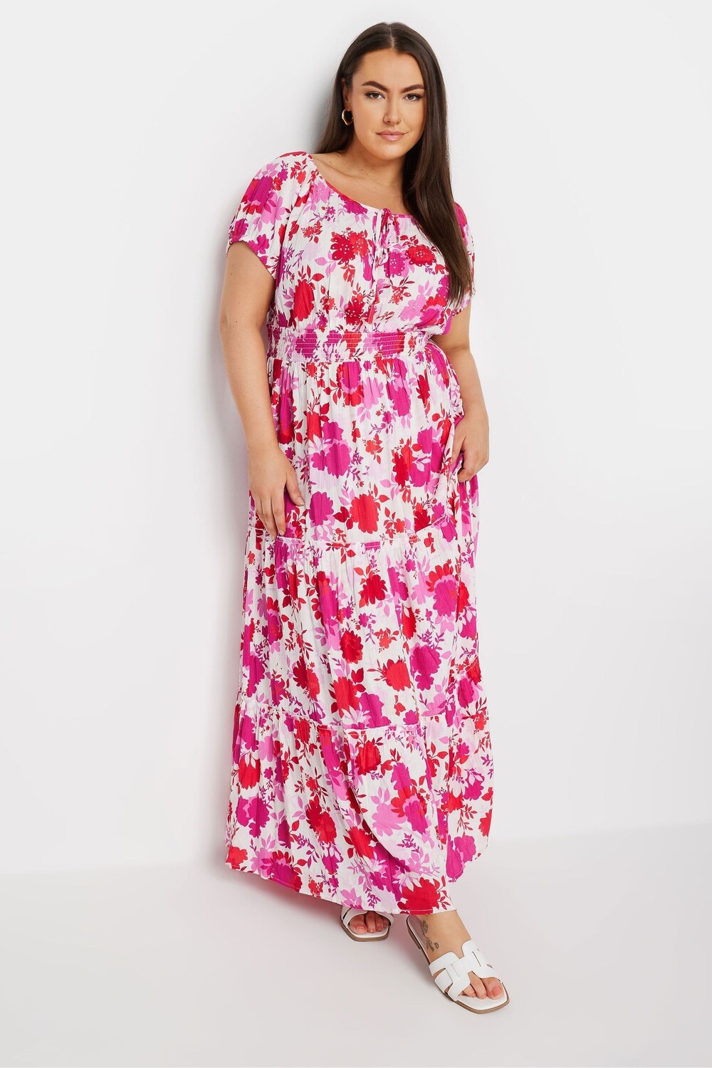 Платье макси в стиле бохо с вырезом бардо Yours, розовый
Платье макси в стиле бохо с вырезом бардо Yours, розовый