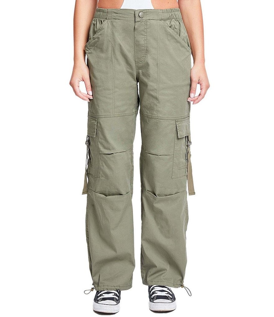 YMI Jeanswear Свободные брюки-карго с высокой посадкой и завязками на подоле, зеленый
YMI Jeanswear Свободные брюки-карго с высокой посадкой и завязками на подоле, зеленый