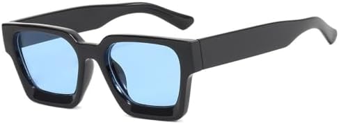 Квадратные винтажные солнцезащитные очки для мужчин, модные панк-ретро солнцезащитные очки для женщин, очки для вождения, мужские очки с защитой от УФ-излучения UV400 MTZJH, Black Blue
Квадратные винтажные солнцезащитные очки для мужчин, модные панк-ретро солнцезащитные очки для женщин, очки для вождения, мужские очки с защитой от УФ-излучения UV400 MTZJH, Black Blue