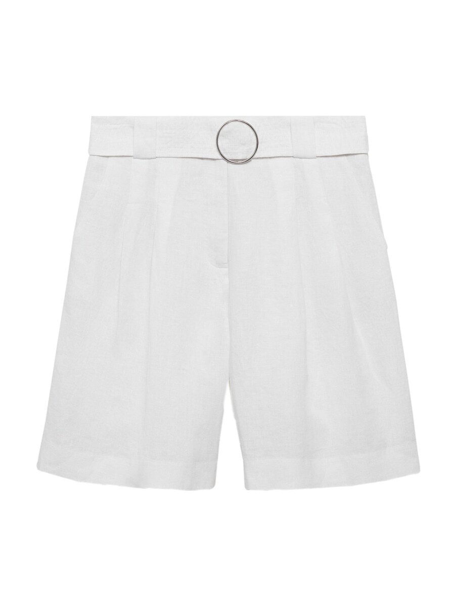 Брюки свободного кроя со складкой спереди MANGO Samari, белый
Брюки свободного кроя со складкой спереди MANGO Samari, белый