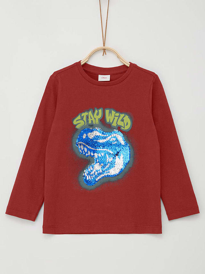 Рубашка с длинным рукавом s.Oliver, красный 
Рубашка с длинным рукавом s.Oliver, красный