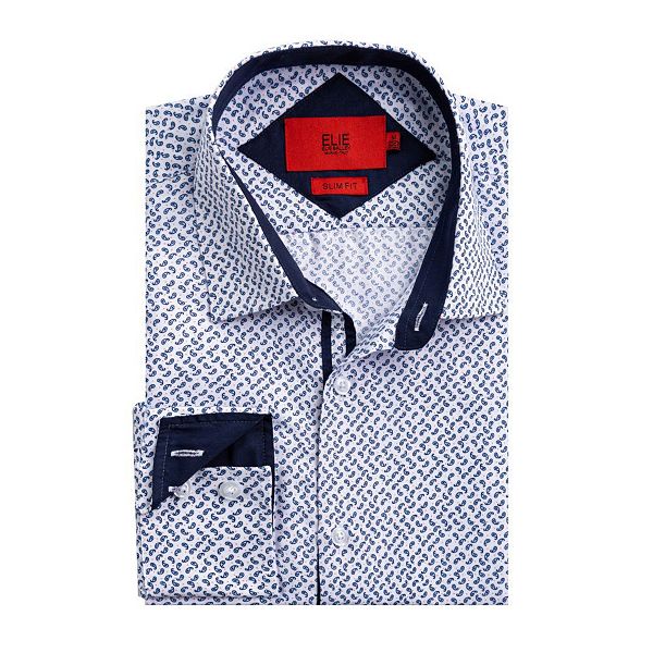 Мальчиковая рубашка slim fit с принтом пейсли Elie Balleh
Мальчиковая рубашка slim fit с принтом пейсли Elie Balleh