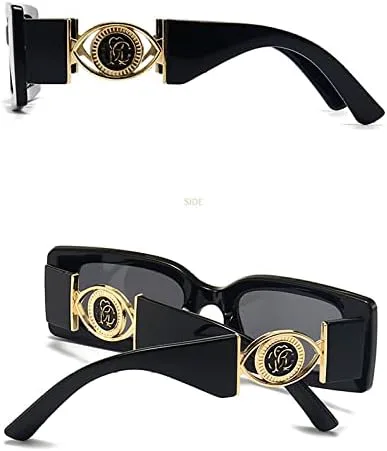 Прямоугольные солнцезащитные очки для женщин и мужчин, винтажные женские черные солнцезащитные очки, мужские очки с защитой от УФ-излучения UV400 MTZJH, C3
Прямоугольные солнцезащитные очки для женщин и мужчин, винтажные женские черные солнцезащитные очки, мужские очки с защитой от УФ-излучения UV400 MTZJH, C3