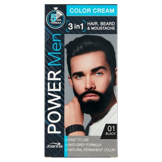 Краска для волос 3в1 для мужчин 01 Черный, 100 г Joanna, Power Men Color Cream
Краска для волос 3в1 для мужчин 01 Черный, 100 г Joanna, Power Men Color Cream