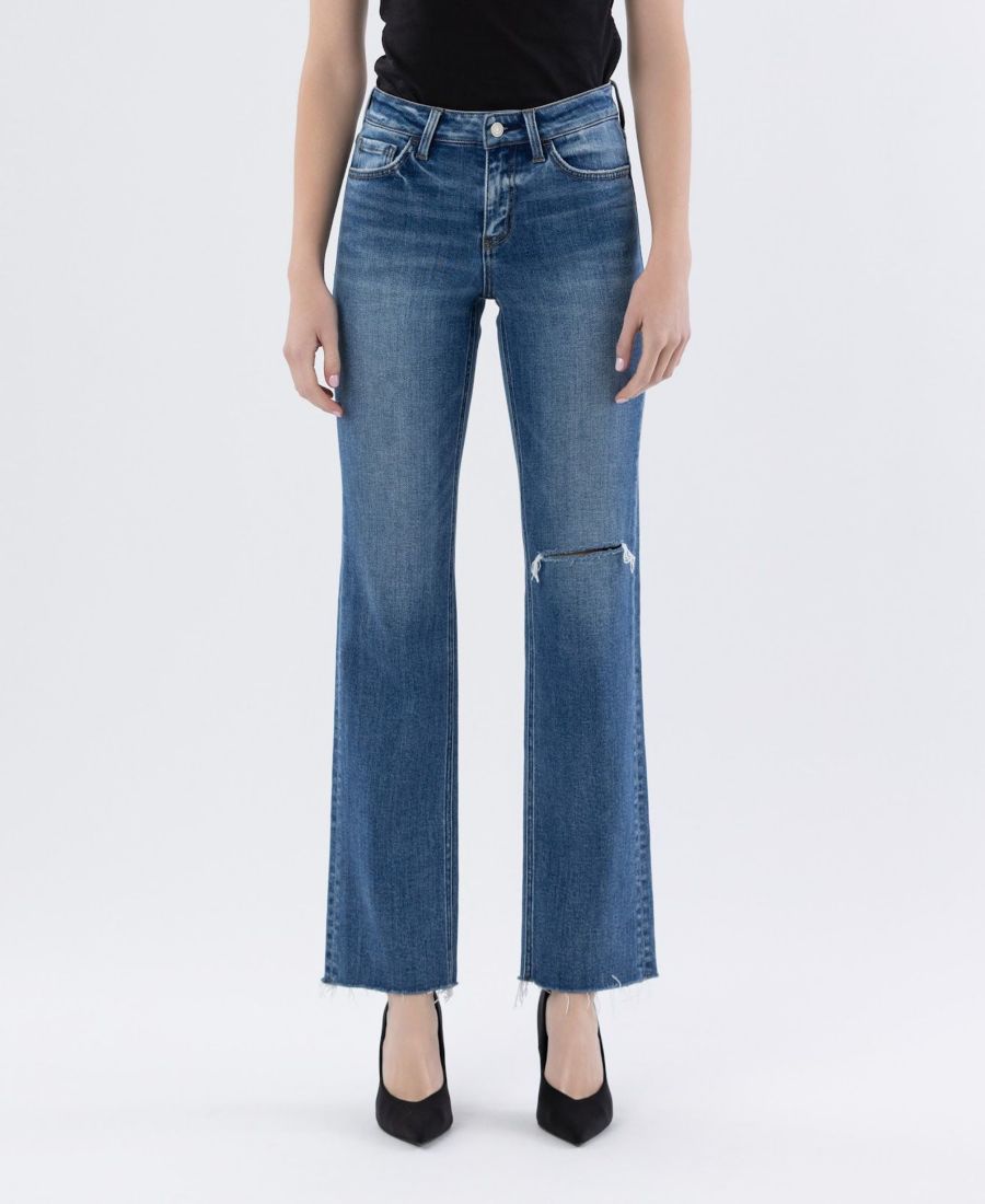 Женские прямые джинсы с высокой посадкой и необработанным краем Vervet, Paris blue
Женские прямые джинсы с высокой посадкой и необработанным краем Vervet, Paris blue