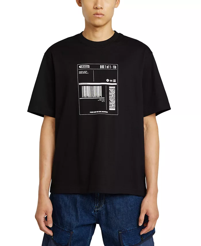 Мужская футболка с принтом UPC Label оверсайз с коротким рукавом G-Star Raw, черный
Мужская футболка с принтом UPC Label оверсайз с коротким рукавом G-Star Raw, черный