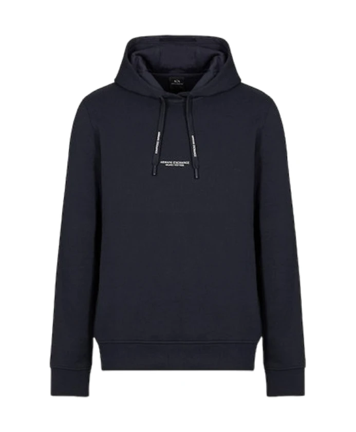Худи из французского махрового хлопка с логотипом. Armani Exchange, синий
Худи из французского махрового хлопка с логотипом. Armani Exchange, синий