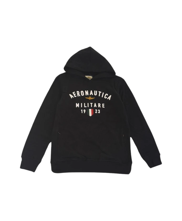 На толстовке с принтом и вышивкой Aeronautica Militare, черный
На толстовке с принтом и вышивкой Aeronautica Militare, черный