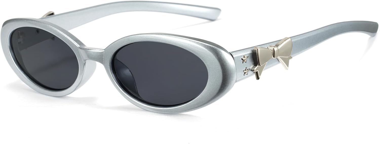 Солнцезащитные очки Cyxus в стиле Чан Вонён для женщин с бантом, модные солнцезащитные очки с защитой от УФ-излучения для использования на открытом воздухе 1234, Silver
Солнцезащитные очки Cyxus в стиле Чан Вонён для женщин с бантом, модные солнцезащитные очки с защитой от УФ-излучения для использования на открытом воздухе 1234, Silver