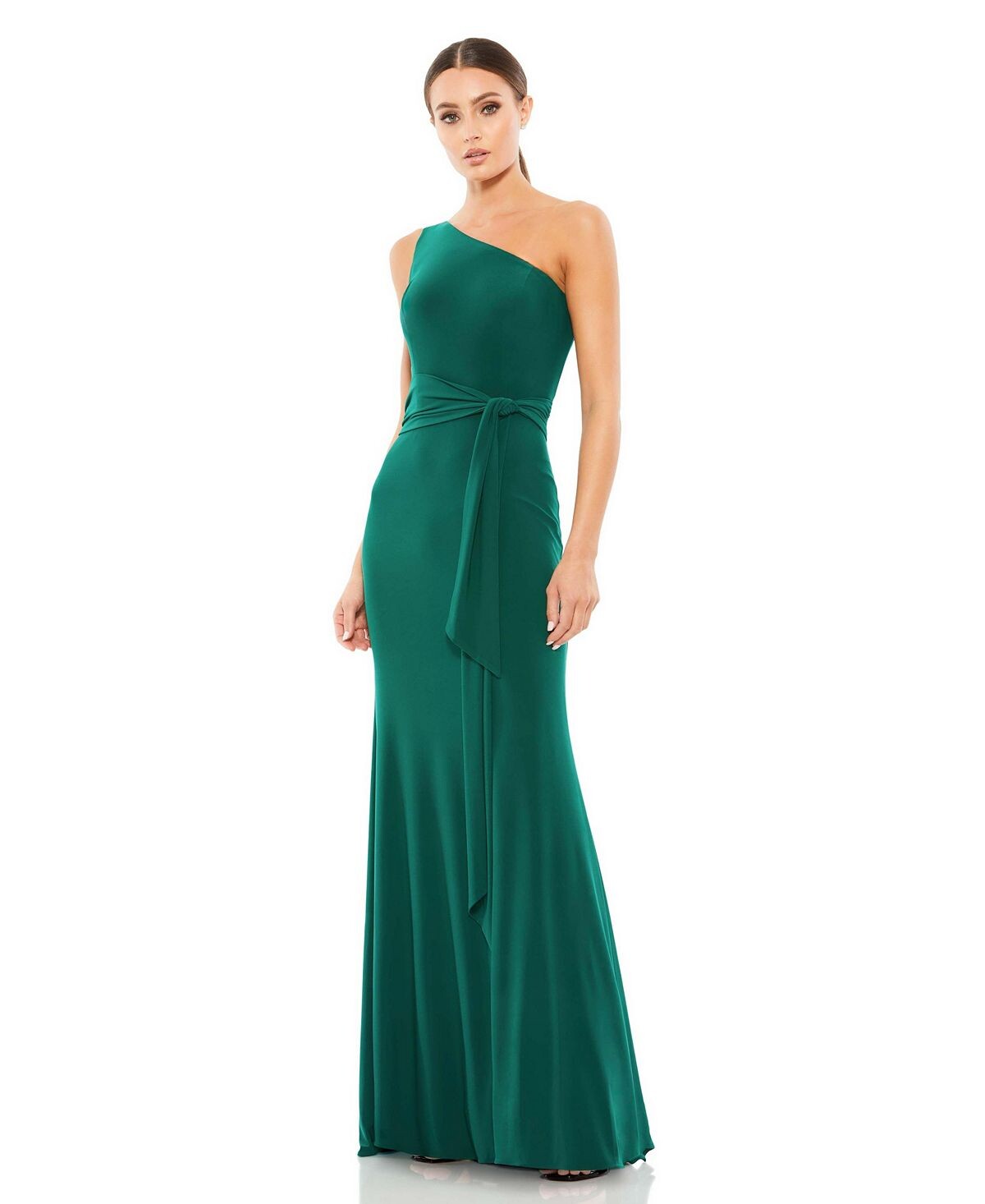 Женское трикотажное платье Ieena на одно плечо с поясом и раструбом MAC DUGGAL
Женское трикотажное платье Ieena на одно плечо с поясом и раструбом MAC DUGGAL