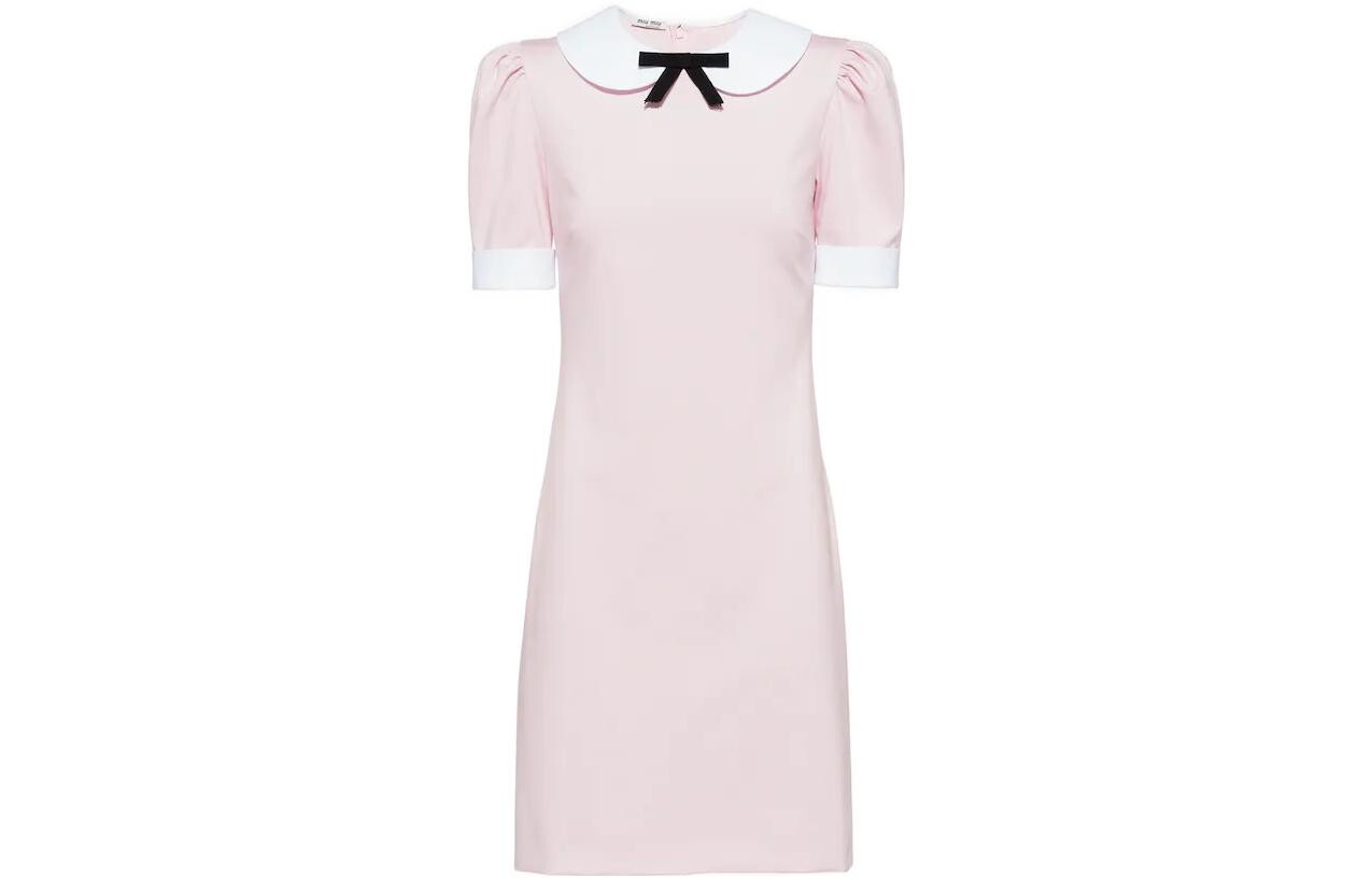 Платье Miu Miu с короткими рукавами, розовый
Платье Miu Miu с короткими рукавами, розовый