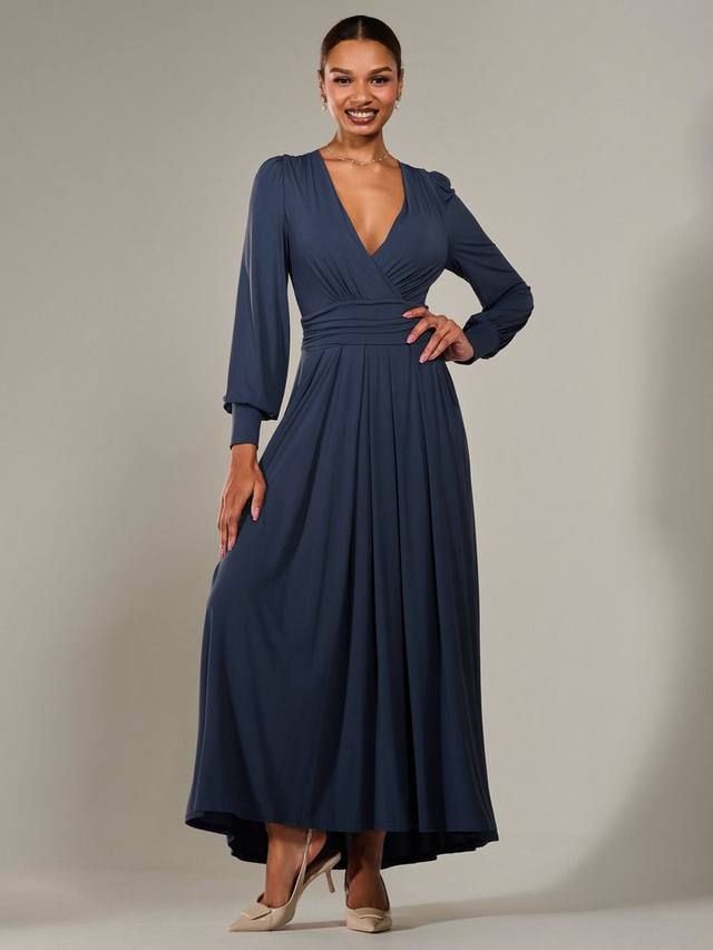 Платье макси с v-образным вырезом и длинными рукавами Jolie Moi, Steel Blue
Платье макси с v-образным вырезом и длинными рукавами Jolie Moi, Steel Blue