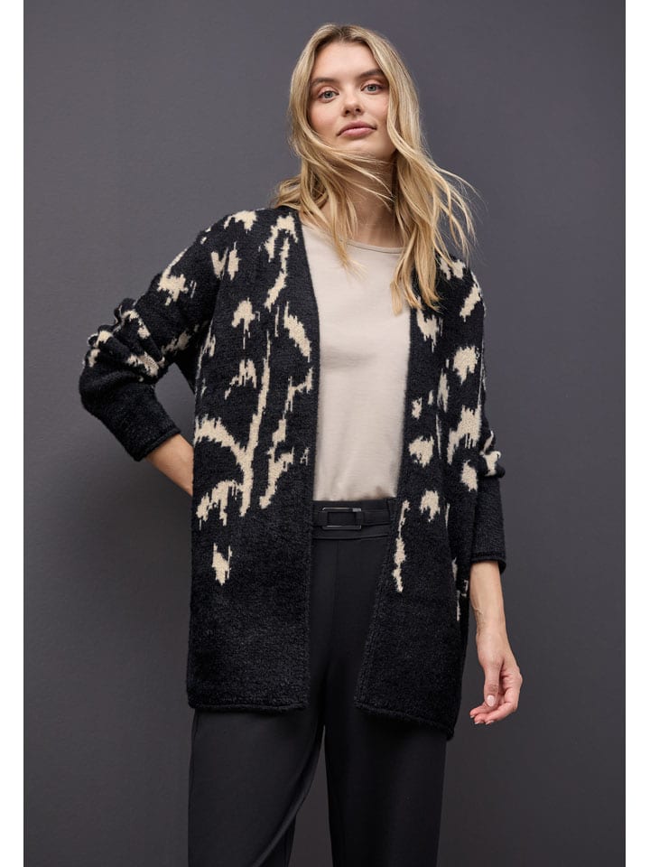Street One Кардиган черно-кремового цвета
Street One Кардиган черно-кремового цвета