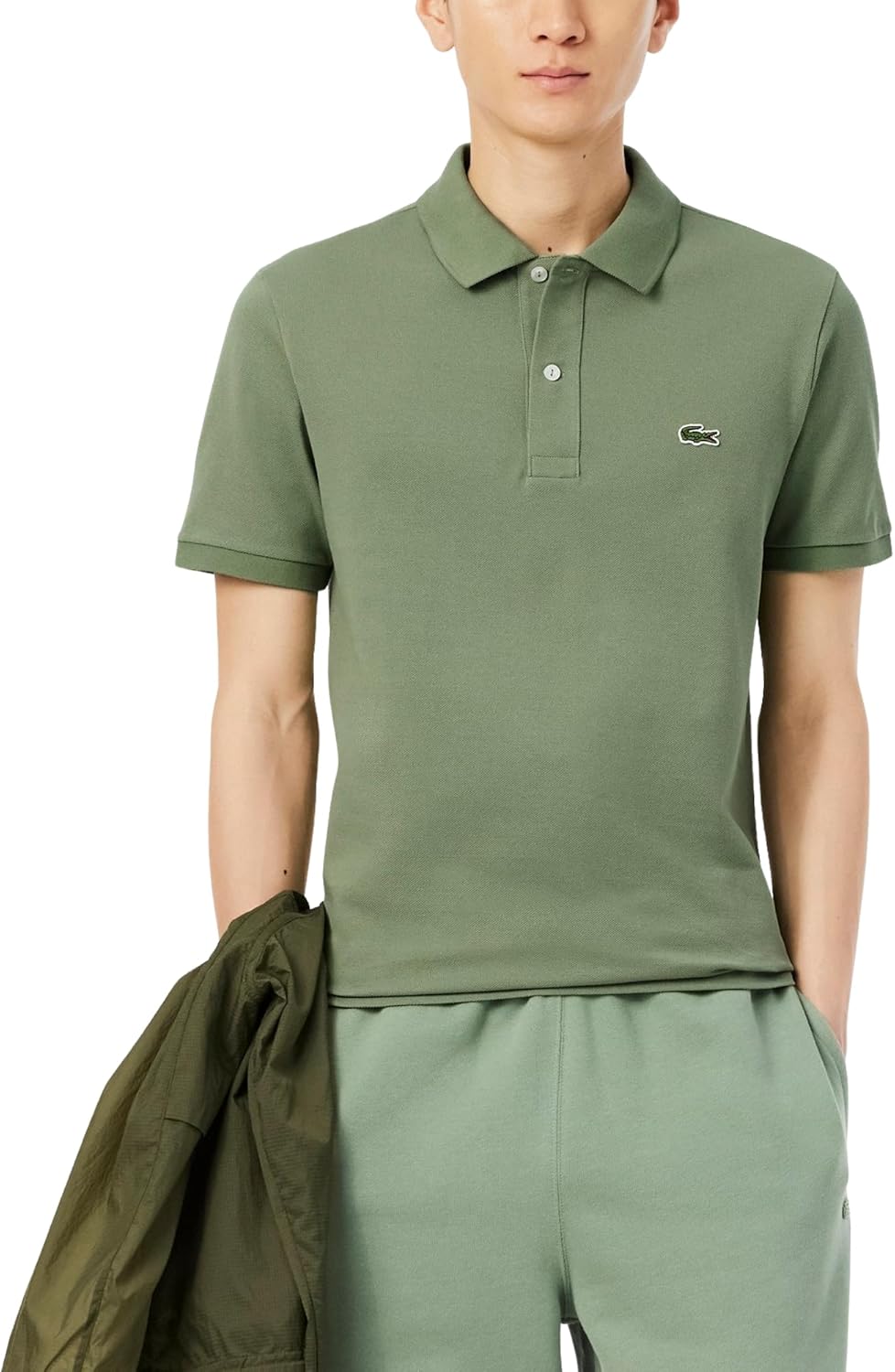 Lacoste мужская приталенная короткая рукав поло L12.12, Thyme
Lacoste мужская приталенная короткая рукав поло L12.12, Thyme