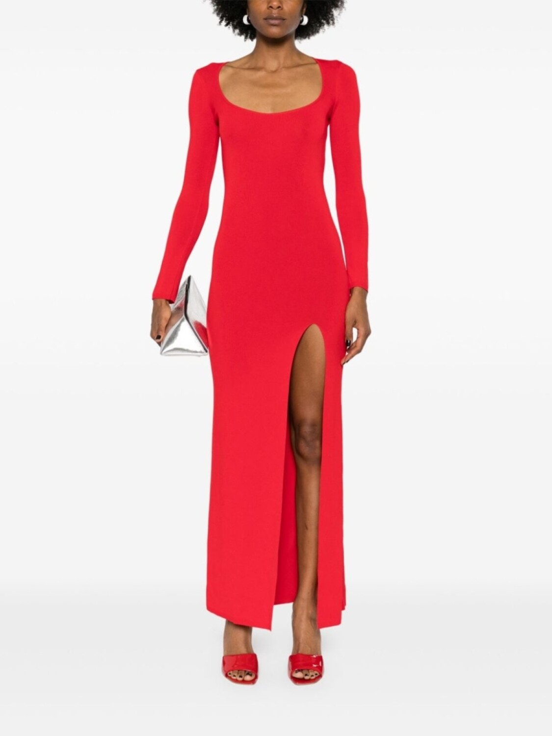 Ana Radu макси-платье с высоким разрезом, красный
Ana Radu макси-платье с высоким разрезом, красный