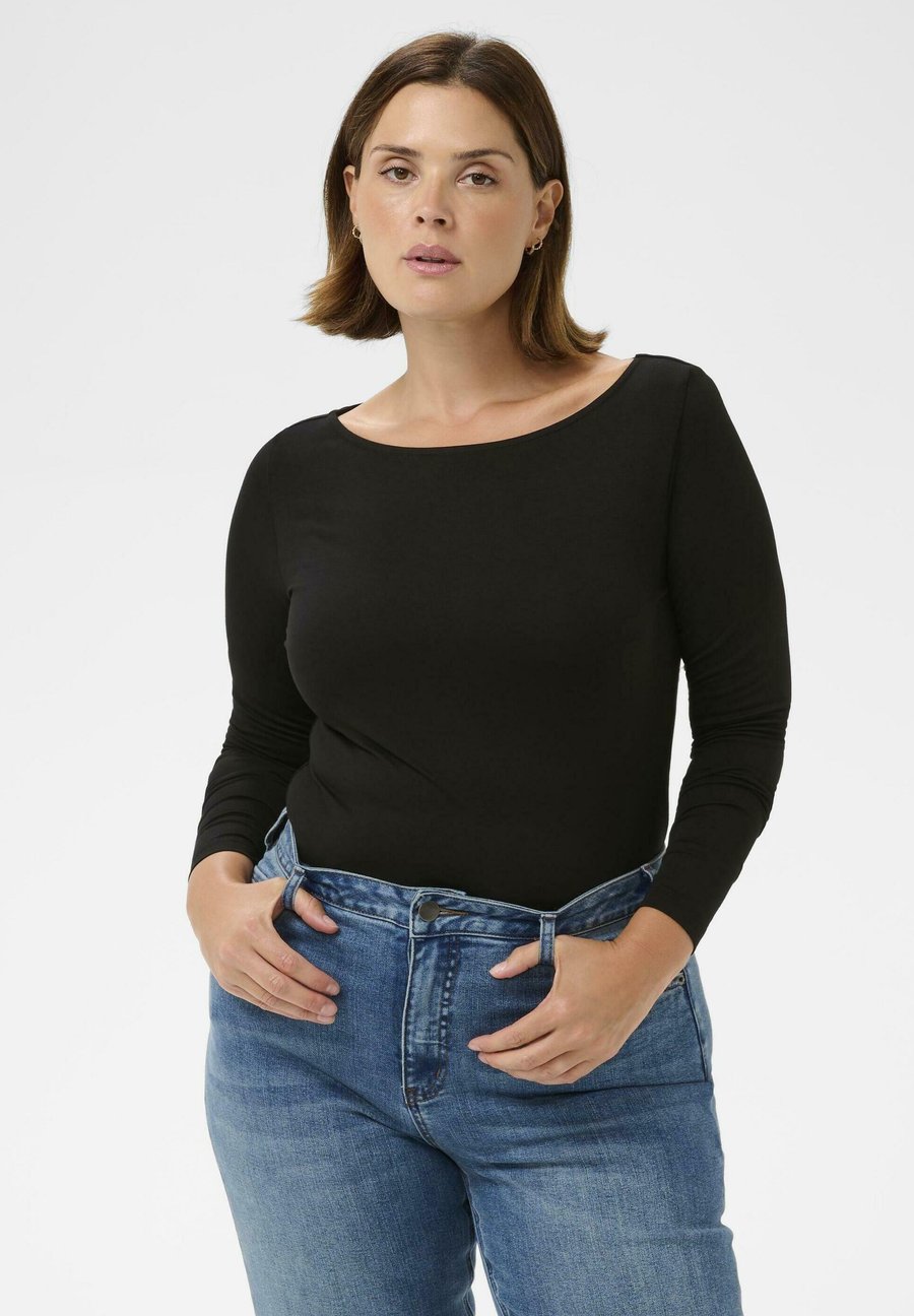 Топ Kaffe Curve KCYIKA LS BOATNECK T-SHIRT, Black Deep/Mottled Black
Топ Kaffe Curve KCYIKA LS BOATNECK T-SHIRT, Black Deep/Mottled Black