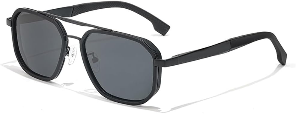 Мужские солнцезащитные очки в стиле ретро с многоугольными поляризованными линзами, металлической оправой, плоской верхней частью и двойной перемычкой, очки для вождения HDUBFY, 1
Мужские солнцезащитные очки в стиле ретро с многоугольными поляризованными линзами, металлической оправой, плоской верхней частью и двойной перемычкой, очки для вождения HDUBFY, 1
