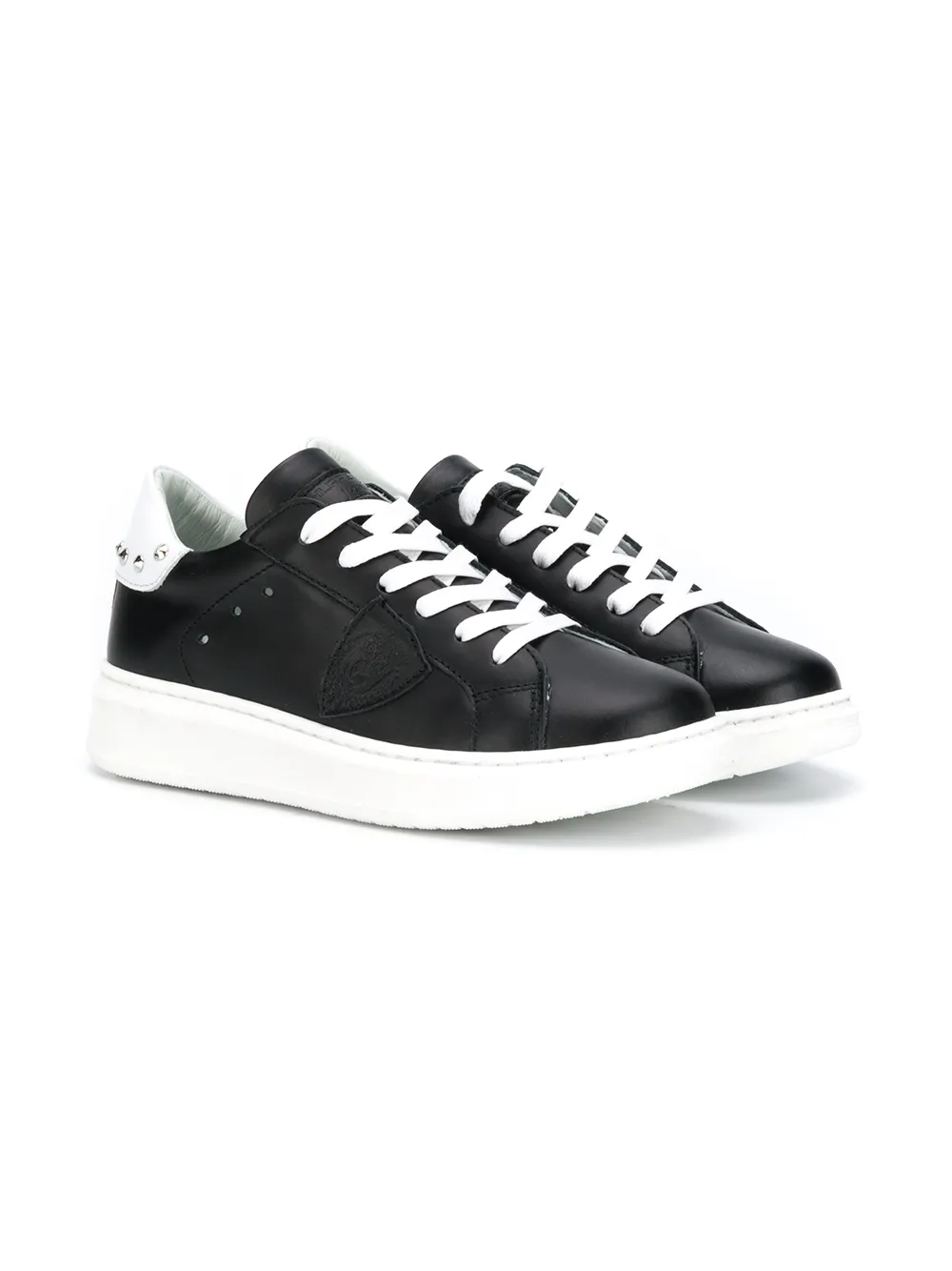 Кеды Paris с заклепками Philippe Model Kids, черный 
Кеды Paris с заклепками Philippe Model Kids, черный