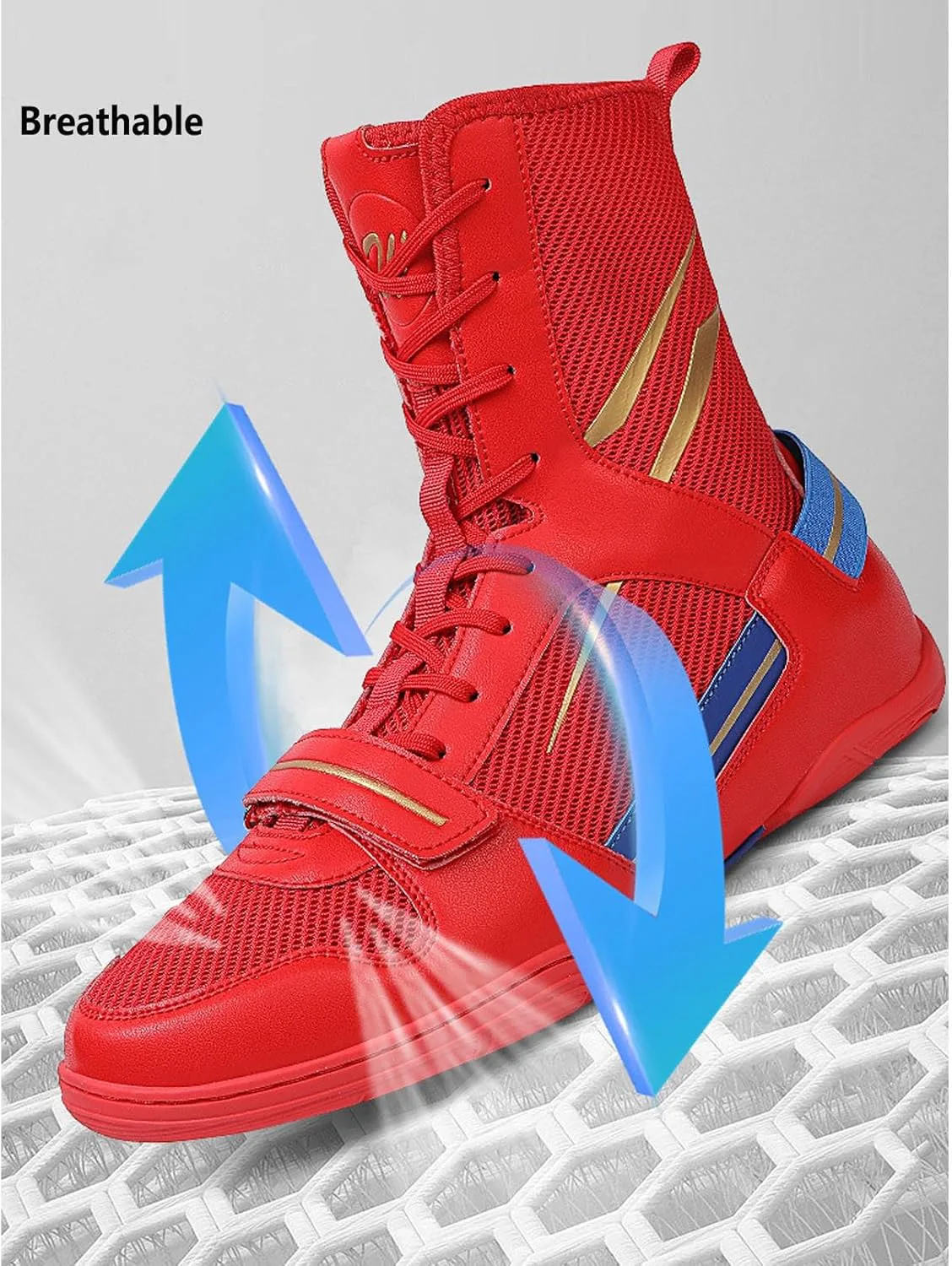 Мужские боксерские кроссовки Профессиональные борцовские ботинки Дышащие легкие тренировочные кроссовки Zivopah, красный
Мужские боксерские кроссовки Профессиональные борцовские ботинки Дышащие легкие тренировочные кроссовки Zivopah, красный