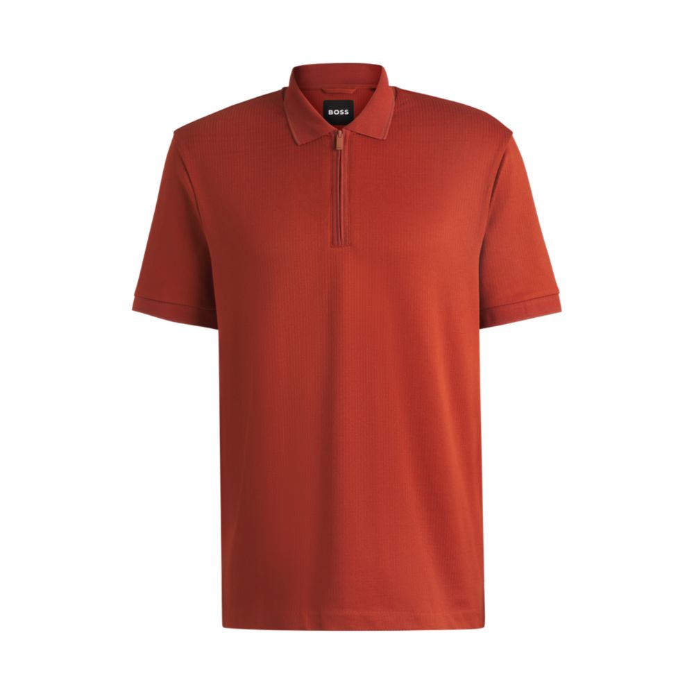 Рубашка поло с фактурой сирсакера BOSS, темно-оранжевый
Рубашка поло с фактурой сирсакера BOSS, темно-оранжевый