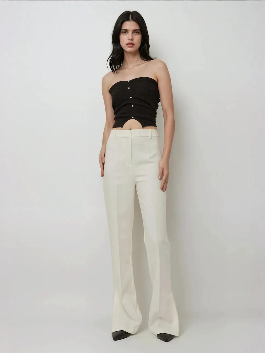 Расклешенные брюки со складками Hiccup, белый
Расклешенные брюки со складками Hiccup, белый