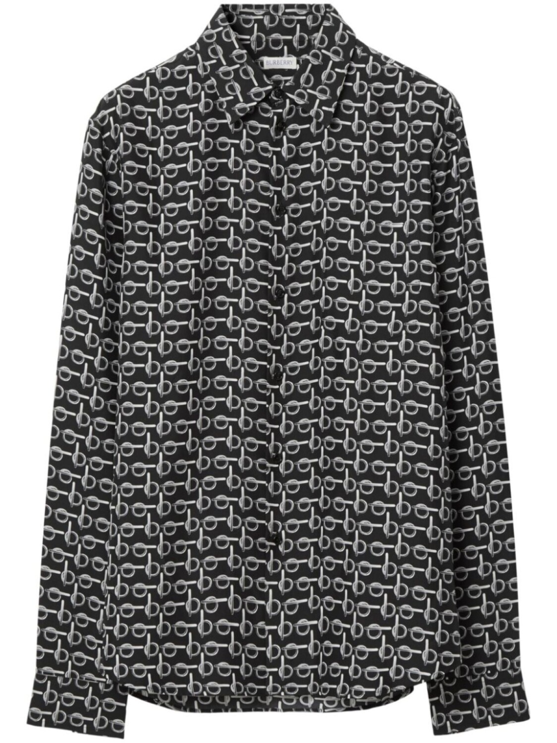 Шелковая рубашка B-line Burberry, черный
Шелковая рубашка B-line Burberry, черный