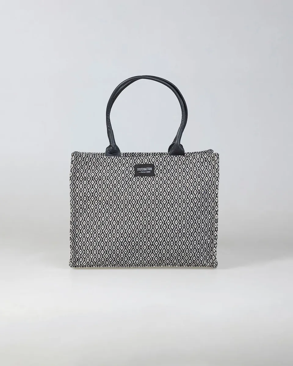 Сумка из жаккардовой ткани с ромбовидным узором на застежке-молнии System Action, черный
Сумка из жаккардовой ткани с ромбовидным узором на застежке-молнии System Action, черный