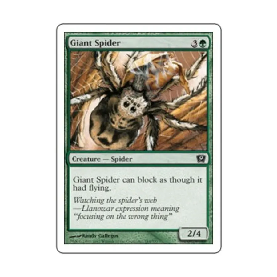CCG Гигантский паук (С) (фольга), MTG - 9th Edition
CCG Гигантский паук (С) (фольга), MTG - 9th Edition