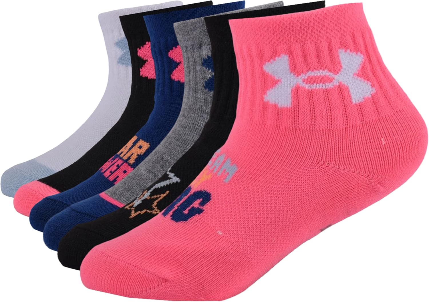 Детские носки Under Armour Multi Pack Quarter, Pink
Детские носки Under Armour Multi Pack Quarter, Pink