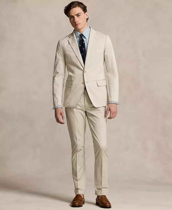 Мужской пиджак из ткани чино, классическая рубашка, брюки, ремень, шелковый галстук и пенни-лоферы Polo Ralph Lauren, загар/бежевый
Мужской пиджак из ткани чино, классическая рубашка, брюки, ремень, шелковый галстук и пенни-лоферы Polo Ralph Lauren, загар/бежевый