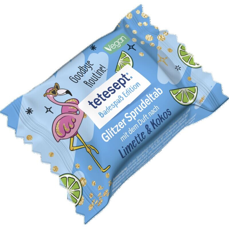 Вкладка «Пузырь с блестками» tetesept, 1 шт.
Вкладка «Пузырь с блестками» tetesept, 1 шт.