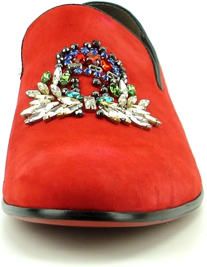 FI-7355 Замшевые лоферы без шнурков с кристаллами Fiesso by Aurelio Garcia, красный
FI-7355 Замшевые лоферы без шнурков с кристаллами Fiesso by Aurelio Garcia, красный