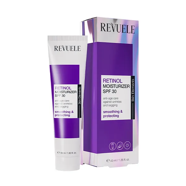 Антивозрастной крем для лица Hidratante Spf30 Retinol Revuele, 40 ml
Антивозрастной крем для лица Hidratante Spf30 Retinol Revuele, 40 ml