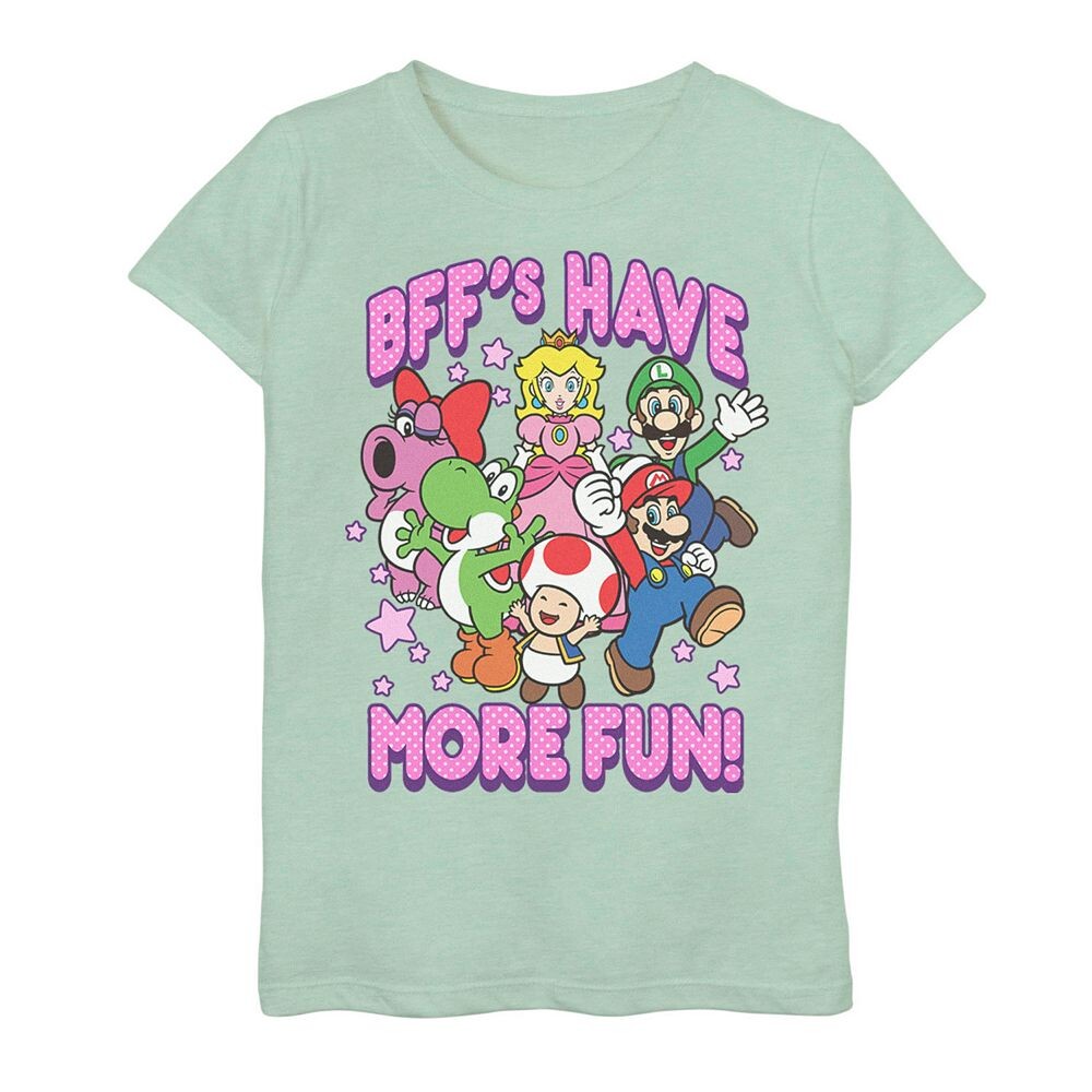 Футболка Super Mario Crew More Fun для девочек 7–16 лет Licensed Character, цвет Mint
Футболка Super Mario Crew More Fun для девочек 7–16 лет Licensed Character, цвет Mint