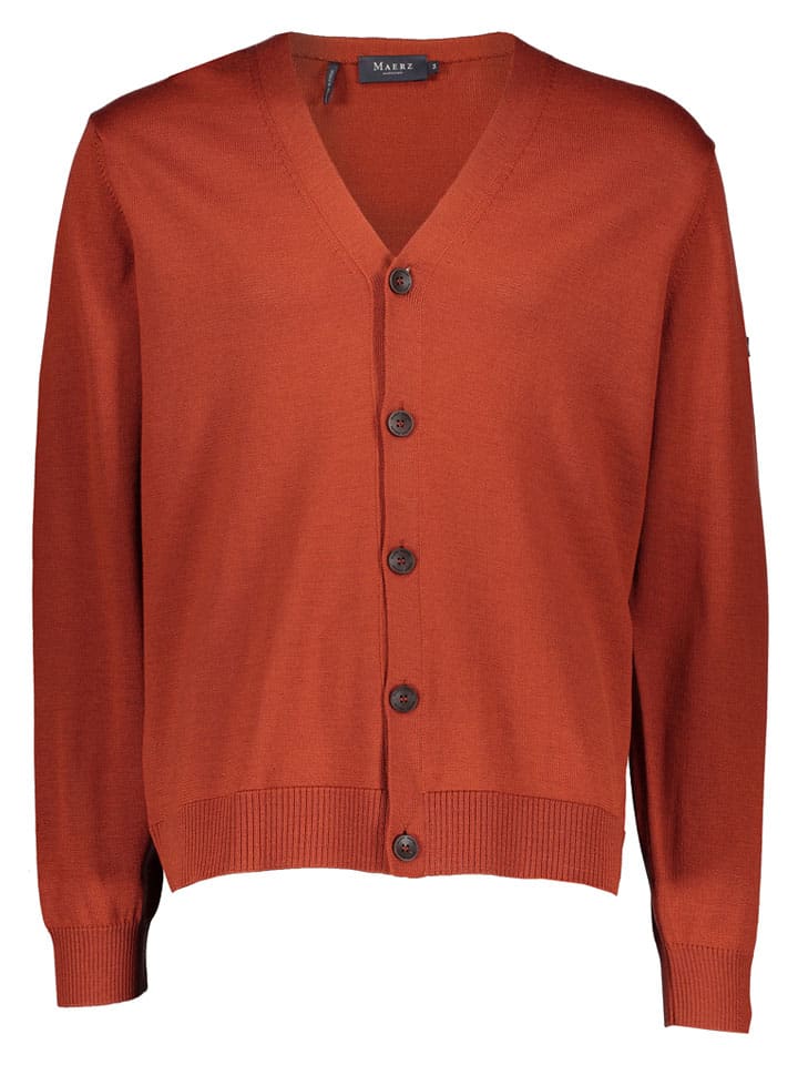 Maerz Muenchen Шерстяной кардиган красновато-коричневого цвета
Maerz Muenchen Шерстяной кардиган красновато-коричневого цвета