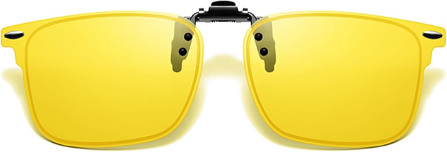 Поляризованные солнцезащитные очки-клипсы для ношения поверх очков с диоптриями, унисекс, с антибликовым покрытием и откидной конструкцией FRAZALA, Yellow Lens for Night Vision
Поляризованные солнцезащитные очки-клипсы для ношения поверх очков с диоптриями, унисекс, с антибликовым покрытием и откидной конструкцией FRAZALA, Yellow Lens for Night Vision