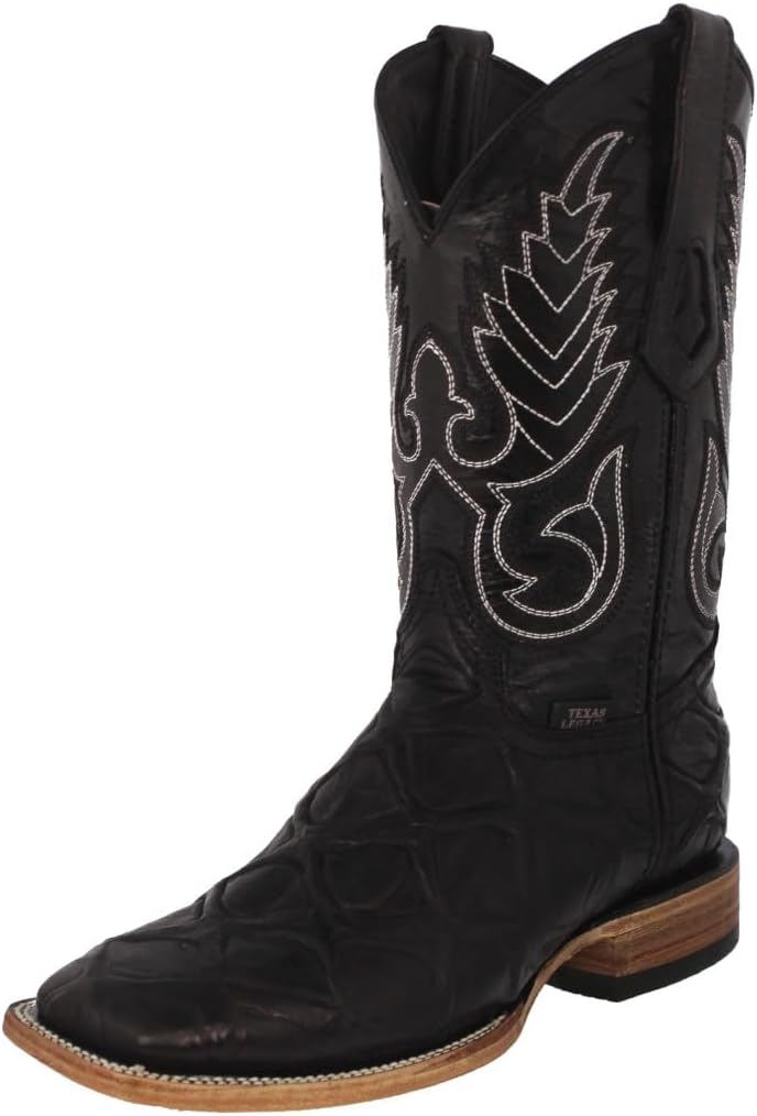 Мужские черные ковбойские сапоги Texas Legacy с принтом из кожи рыбы пиратуку и квадратным носком
Мужские черные ковбойские сапоги Texas Legacy с принтом из кожи рыбы пиратуку и квадратным носком