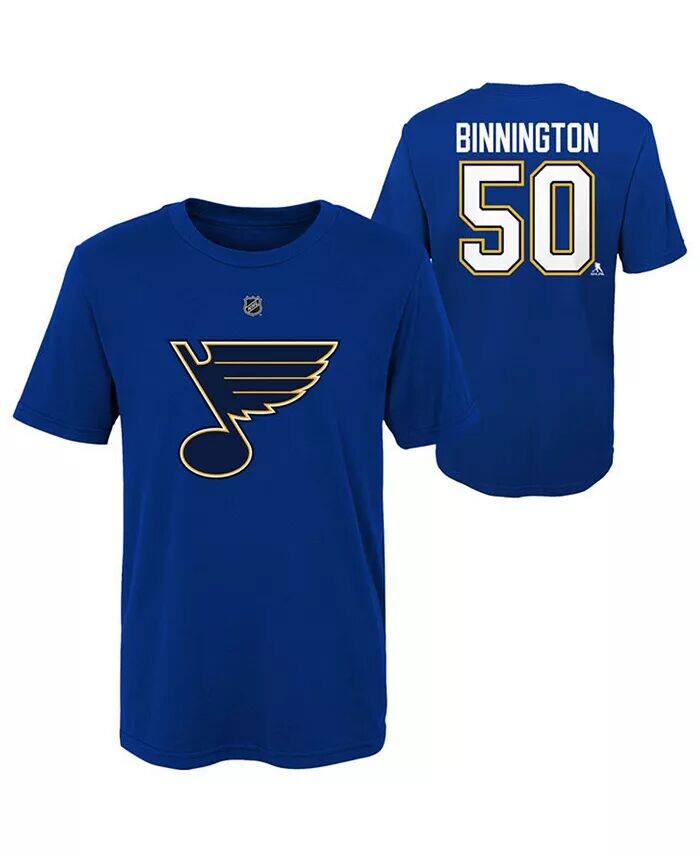 Футболка игрока St. Louis Blues Big Boys and Girls - Джордан Биннингтон Outerstuff
Футболка игрока St. Louis Blues Big Boys and Girls - Джордан Биннингтон Outerstuff