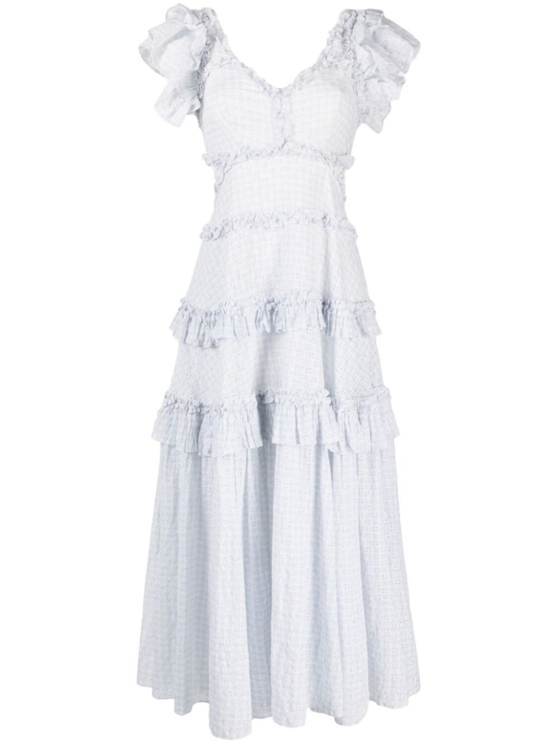 Needle & Thread платье макси из органического хлопка с английской вышивкой, синий
Needle & Thread платье макси из органического хлопка с английской вышивкой, синий