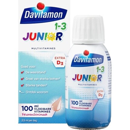 Davitamon Junior 1+ Жидкие витамины Малина - 100 мл
Davitamon Junior 1+ Жидкие витамины Малина - 100 мл