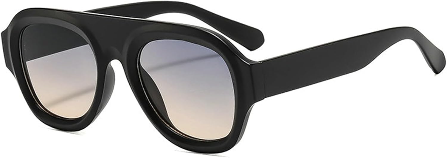 COTIA Большие модные солнцезащитные очки-пилот для женщин и мужчин, винтажные квадратные солнцезащитные очки с индивидуальным дизайном, очки для активного отдыха и путешествий, Black Blue Tea
COTIA Большие модные солнцезащитные очки-пилот для женщин и мужчин, винтажные квадратные солнцезащитные очки с индивидуальным дизайном, очки для активного отдыха и путешествий, Black Blue Tea