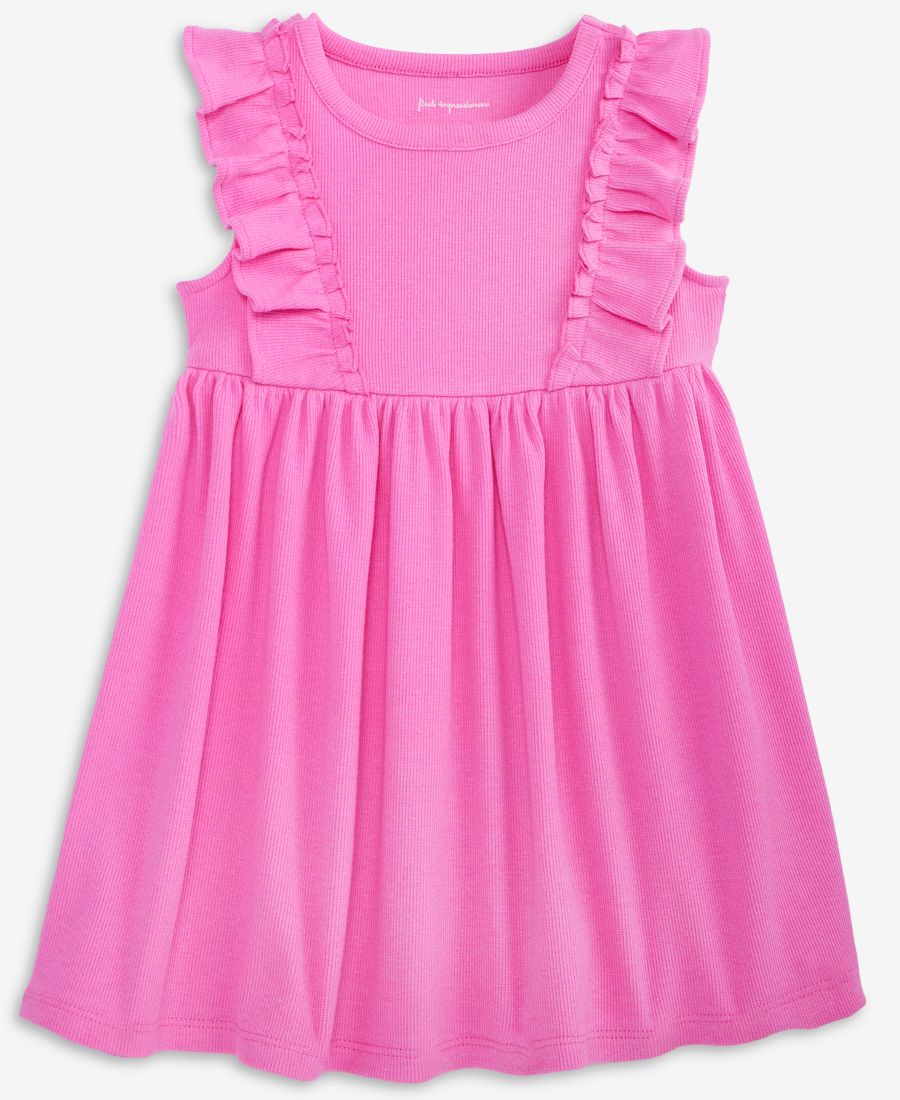 Детское платье для девочек 2T-4T, однотонное, в рубчик First Impressions, Boutique Pink
Детское платье для девочек 2T-4T, однотонное, в рубчик First Impressions, Boutique Pink