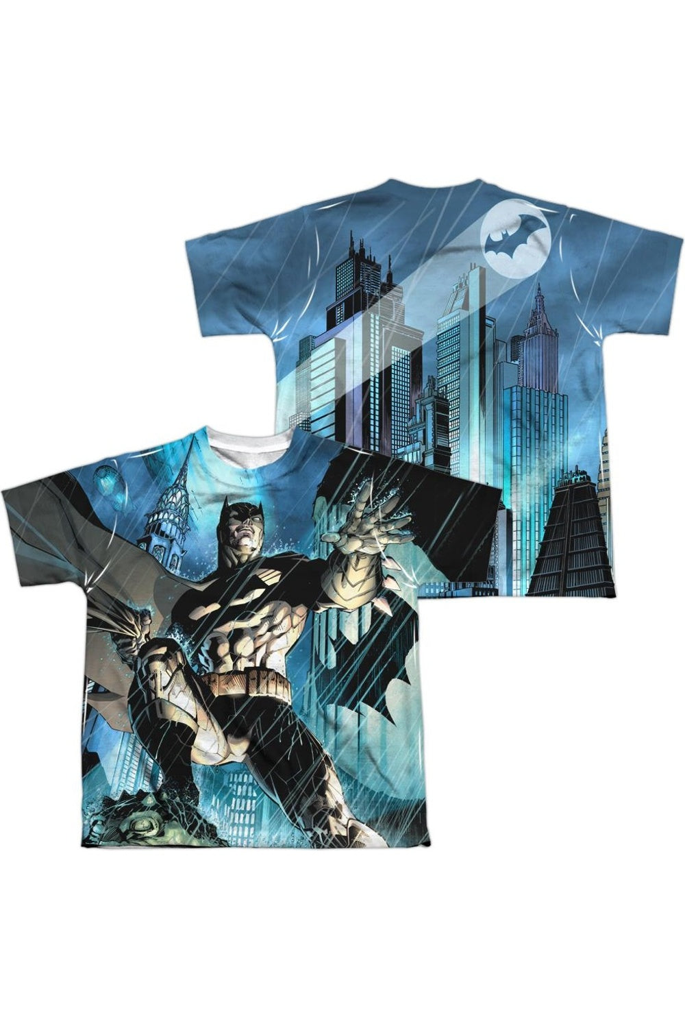 Футболка с коротким рукавом для подростков Batman Rainy Rooftop (принт спереди и сзади) Gildan, белый
Футболка с коротким рукавом для подростков Batman Rainy Rooftop (принт спереди и сзади) Gildan, белый