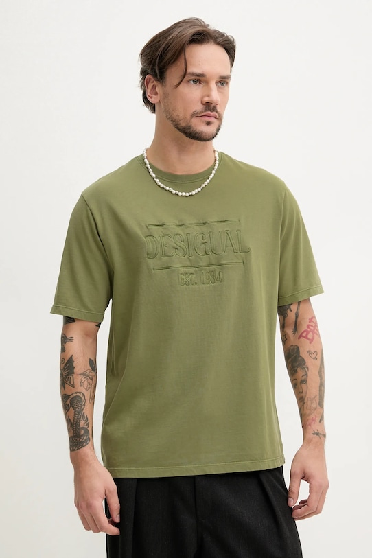 Хлопковая футболка WASHINGTONGR Desigual, зеленый
Хлопковая футболка WASHINGTONGR Desigual, зеленый