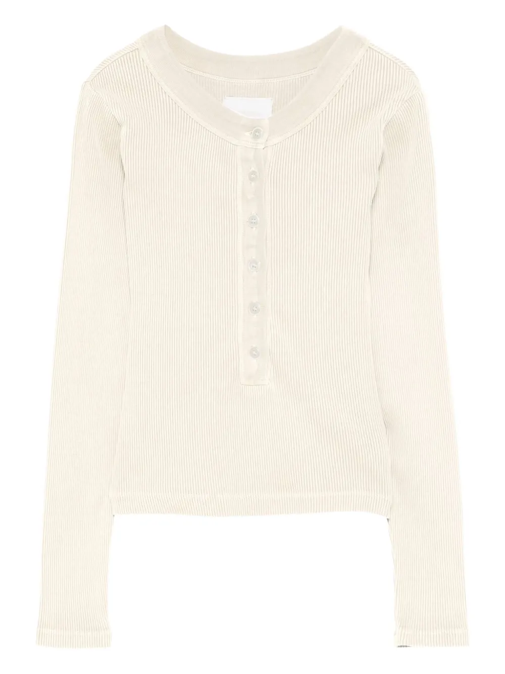 Ребристый топ с пуговицами спереди Citizens of Humanity, нейтральный
Ребристый топ с пуговицами спереди Citizens of Humanity, нейтральный