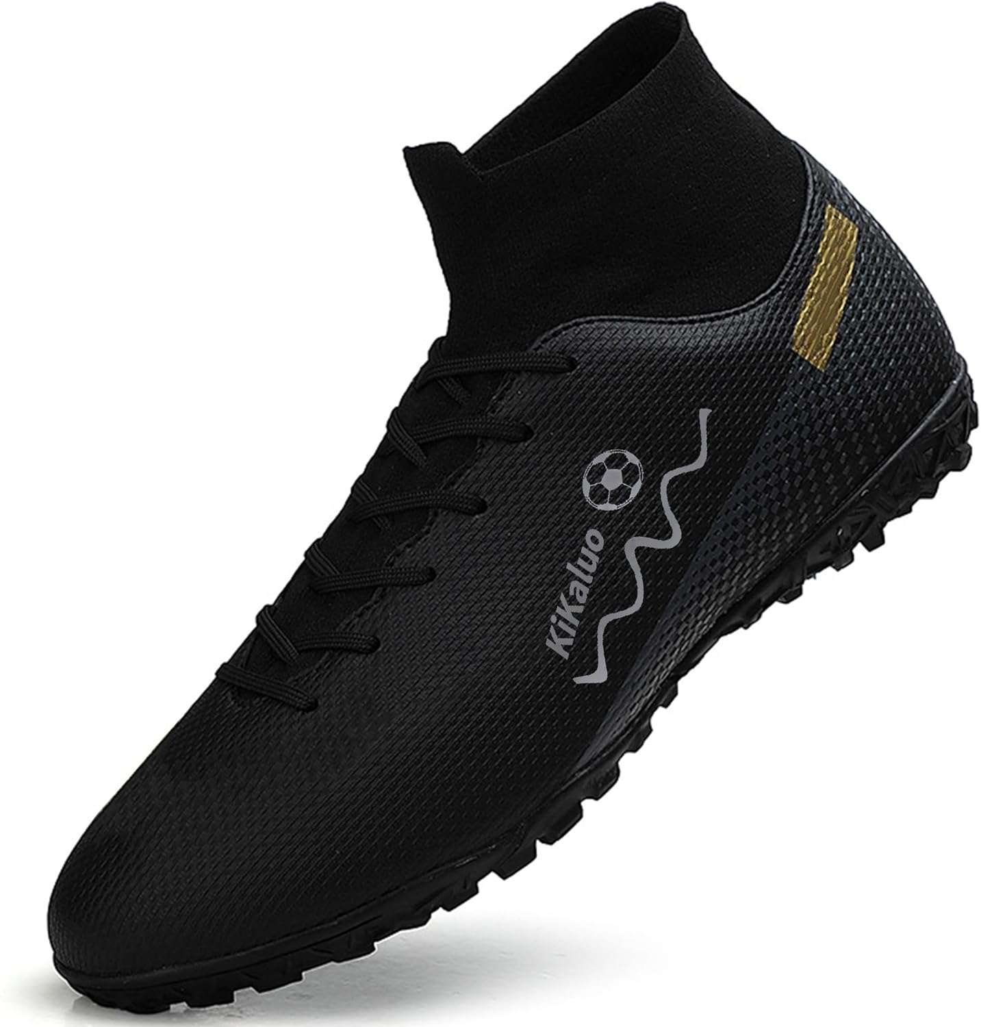 Мужские футбольные бутсы Высокие шнуровка Нескользящие шипы Спортивные кроссовки для бейсбола Kikaluo, черный
Мужские футбольные бутсы Высокие шнуровка Нескользящие шипы Спортивные кроссовки для бейсбола Kikaluo, черный