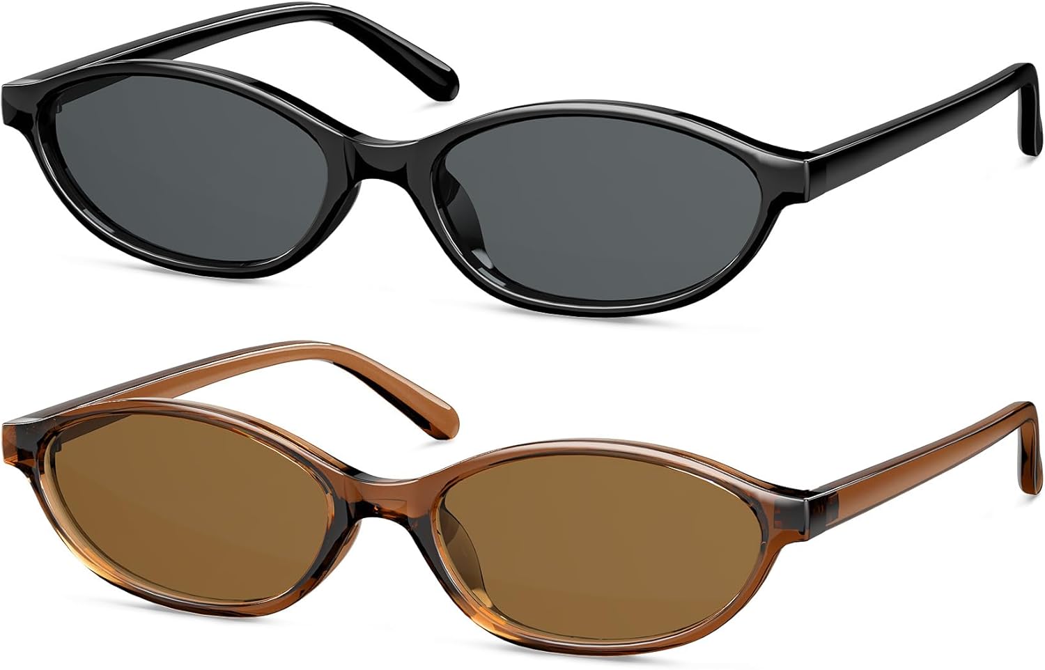 Ретро-солнцезащитные очки «кошачий глаз» для женщин, защита от УФ-излучения UV400, легкая квадратная оправа, идеально подходят для вождения, путешествий и повседневной носки OUKEMAX, 2pack-black + Brown
Ретро-солнцезащитные очки «кошачий глаз» для женщин, защита от УФ-излучения UV400, легкая квадратная оправа, идеально подходят для вождения, путешествий и повседневной носки OUKEMAX, 2pack-black + Brown