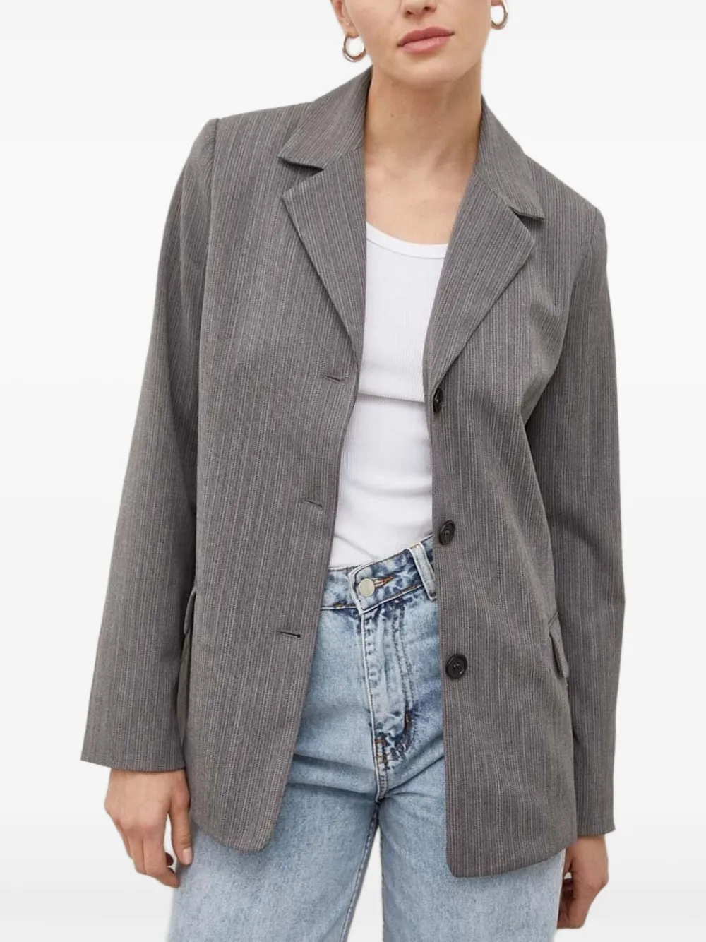 Блейзер в тонкую полоску lovechild, серый
Блейзер в тонкую полоску lovechild, серый